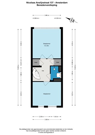Nicolaas Anslijnstraat 137, 1068 WV Amsterdam - Nicolaas Anslijnstraat 137 - Amsterdam - Benedenverdieping - 2D.jpg