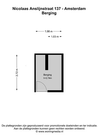 Nicolaas Anslijnstraat 137, 1068 WV Amsterdam - Nicolaas Anslijnstraat 137 - Amsterdam - Berging - 2D.jpg