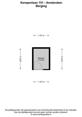 Kempenlaan 151, 1066 RB Amsterdam - Kempenlaan 151 - Amsterdam - Berging - 2D.jpg