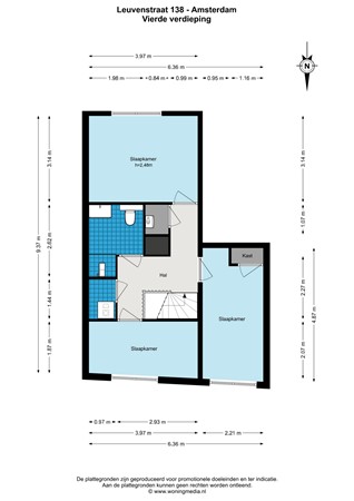 Leuvenstraat 138, 1066 HD Amsterdam - Leuvenstraat 138 - Amsterdam - 4e_verdieping - 2D.jpg