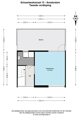 Schaarbeekstraat 13, 1066 JW Amsterdam - Schaarbeekstraat 13 - Amsterdam - 2e_verdieping - 2D.jpg
