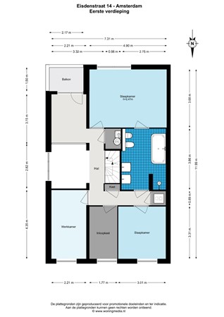 Eisdenstraat 14, 1066 LK Amsterdam - Eisdenstraat 14 - Amsterdam - 1e_verdieping - 2D.jpg