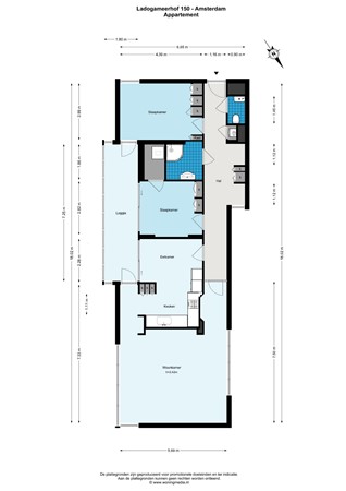 Ladogameerhof 150, 1060 RE Amsterdam - Ladogameerhof 150 - Amsterdam - Appartement - 2D.jpg