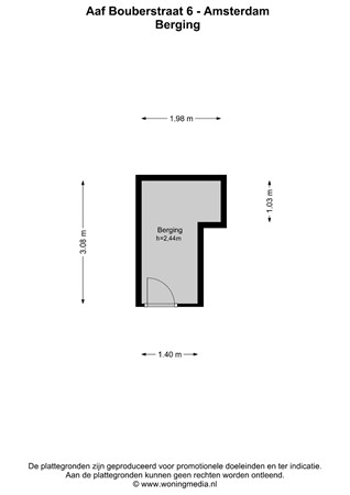 Aaf Bouberstraat 6, 1065 LS Amsterdam - Aaf Bouberstraat 6 - Amsterdam - Berging - 2D.jpg