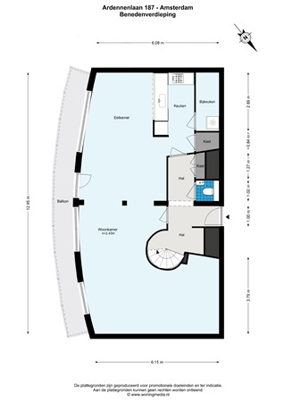 Ardennenlaan 187, 1066 SE Amsterdam - Ardennenlaan 187 - Amsterdam - Benedenverdieping - 2D.jpg