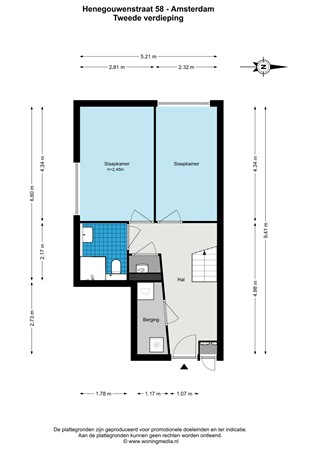 Henegouwenstraat 58, 1066 DG Amsterdam - Henegouwenstraat 58 - Amsterdam - 2e_verdieping - 2D.jpg