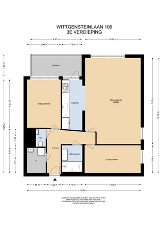 Wittgensteinlaan 106, 1062 KC Amsterdam - 3E Verdieping - 2D.jpg