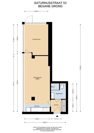 Saturnusstraat 53, 2132 HB Hoofddorp - Begane Grond - 2D.jpg