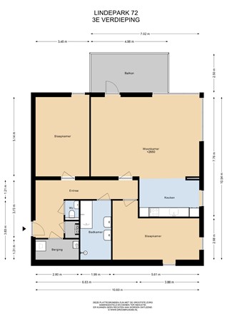 Lindepark 72, 1185 LD Amstelveen - 3E Verdieping - 2D.jpg