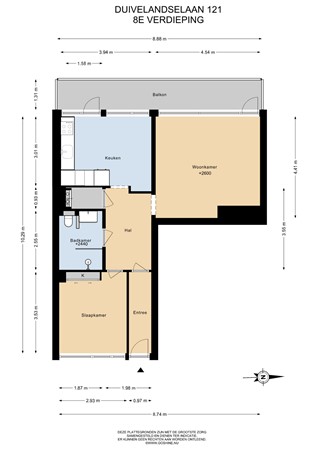 Duivelandselaan 121, 1181 JV Amstelveen - 8E Verdieping - 2D.jpg