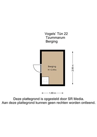 Vogels' Tún 22, 8851 HV Tzummarum - Berging - 2D.jpg
