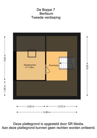 De Boppe 7, 9041 EZ Berltsum - Tweede verdieping - 2D.jpg