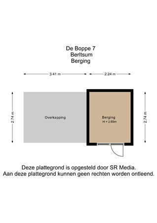De Boppe 7, 9041 EZ Berltsum - Berging - 2D.jpg