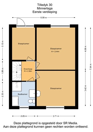 Tilledyk 30, 9047 KK Minnertsga - Eerste verdieping - 2D.jpg