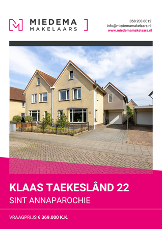 Brochure preview - Klaas Taekeslând 22, 9076 JA SINT ANNAPAROCHIE (1)