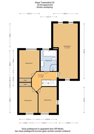 Klaas Taekeslând 22, 9076 JA Sint Annaparochie - Eerste verdieping - 2D.jpg