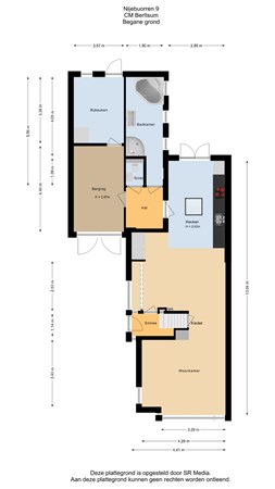 Nijebuorren 9, 9041 CM Berltsum - Begane grond - 2D.jpg