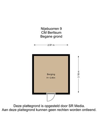 Nijebuorren 9, 9041 CM Berltsum - Berging - 2D.jpg