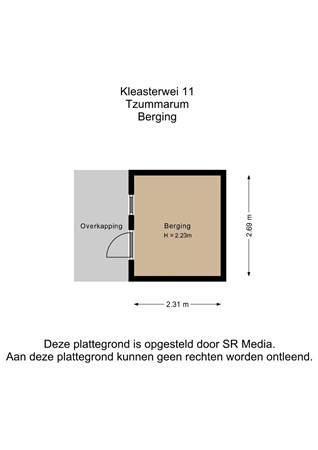 Kleasterwei 11, 8851 GP Tzummarum - Berging - 2D.jpg