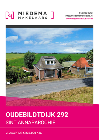 Brochure preview - Brochure - Oudebildtdijk 292 - Sint Annaparochie.pdf