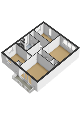 Valeriusstraat 108, 8915 AM Leeuwarden - Eerste verdieping - 3D.png