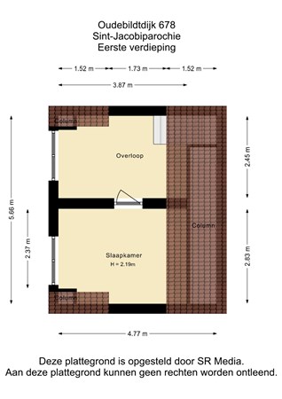 Oudebildtdijk 678, 9079 NA Sint Jacobiparochie - Eerste verdieping - 2D.jpg