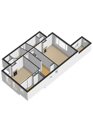 Fiskerspaed 1, 8854 AJ Oosterbierum - Begane grond - 3D.png