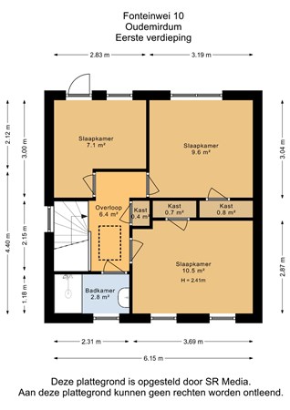 Fonteinwei 10, 8567 JT Oudemirdum - Eerste verdieping - 2D.jpg