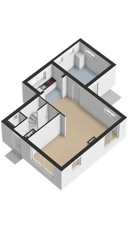 Fonteinwei 10, 8567 JT Oudemirdum - Begane grond - 3D.png