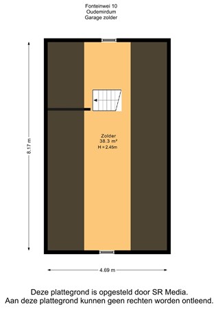 Fonteinwei 10, 8567 JT Oudemirdum - Garage zolder - 2D.jpg