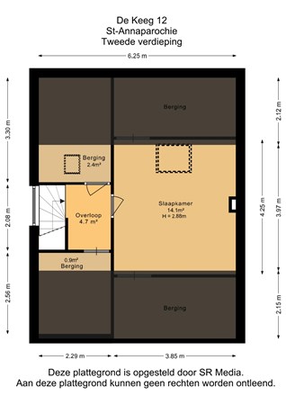 de Keeg 12, 9076 CJ Sint Annaparochie - Tweede verdieping - 2D.jpg