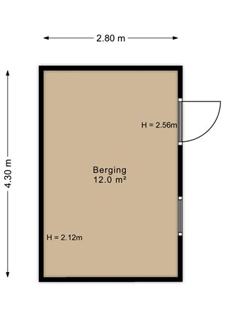 Tsjillen 14, 9047 KE Minnertsga - Tsjillen 14 Berging - 2D.jpg