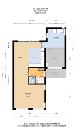 De Nije Kamers 11, 9076 JD Sint Annaparochie - Begane grond - 2D.jpg