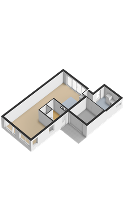 De Nije Kamers 11, 9076 JD Sint Annaparochie - Begane grond - 3D.png