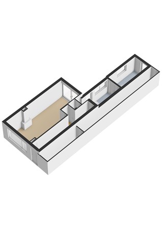 Van Loonstraat 95A, 8932 AP Leeuwarden - Van loonstraat 95a - Begane grond - 3D.jpg