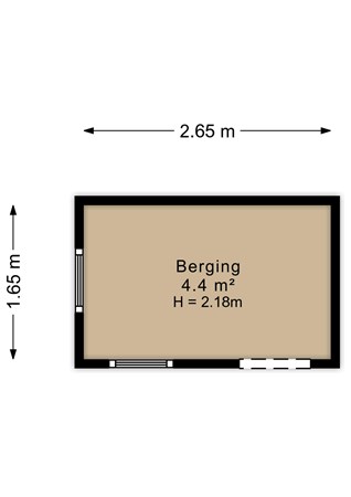 Van Loonstraat 95A, 8932 AP Leeuwarden - Van loonstraat 95a - Berging - 2D.jpg