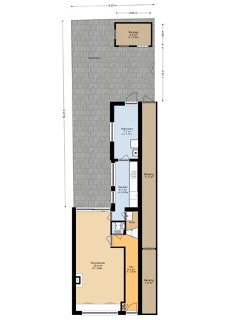 Van Loonstraat 95A, 8932 AP Leeuwarden - Van loonstraat 95a - Situatie - 2D.jpg