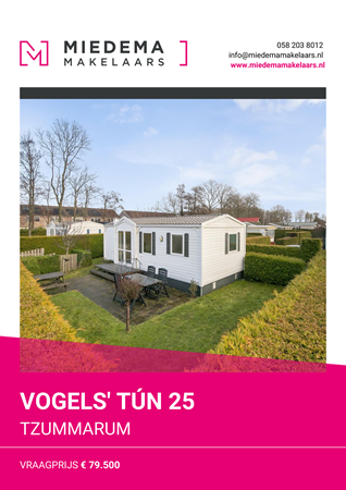 Brochure preview - Vogels' Tún 25, 8851 HT TZUMMARUM (1)