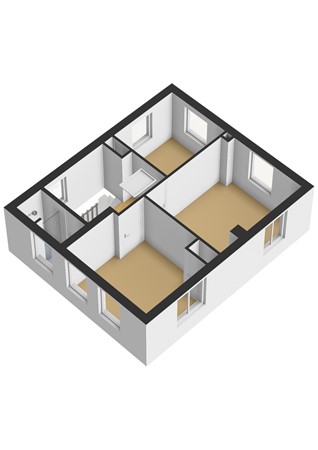 Beuckelaerstraat 44, 9076 AZ Sint Annaparochie - Beuckelaerstraat 44 - 1e verdieping - 3D.jpg