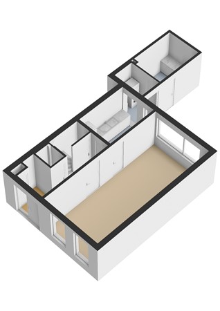 Kopkewier 22, 9073 GP Marrum - Kopkewier 22 - Begane grond - 3D.jpg