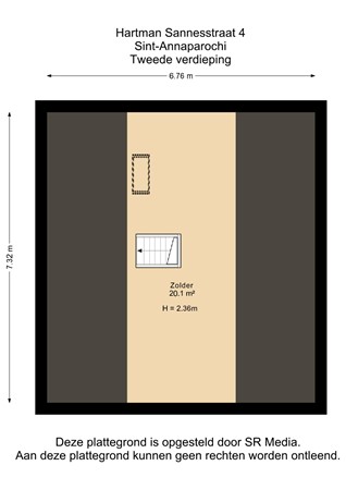 Hartman Sannesstraat 4, 9076 EB Sint Annaparochie - Tweede verdieping - 2D.jpg