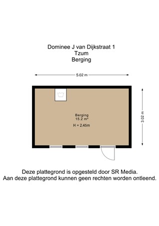 Ds J Van Dijkstraat 1, 8804 RC Tzum - Berging - 2D.jpg