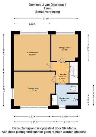 Ds J Van Dijkstraat 1, 8804 RC Tzum - Eerste verdieping - 2D.jpg
