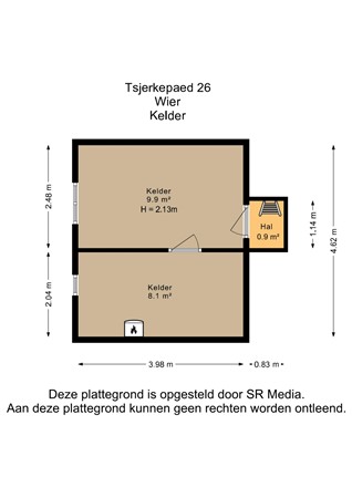Tsjerkepaed 26, 9043 VN Wier - Kelder - 2D.jpg