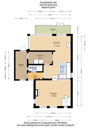 Oudebildtdijk 466, 9076 GN Sint Annaparochie - Begane grond - 2D.jpg