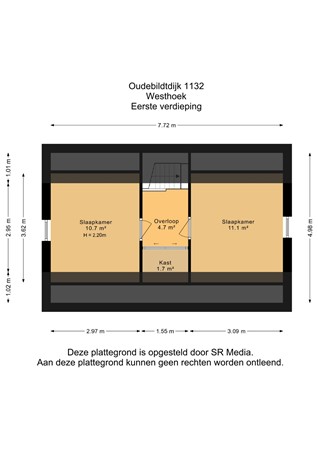 Oudebildtdijk 1132, 9075 NN Westhoek - Eerste verdieping - 2D.jpg