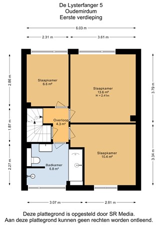De Lysterfanger 5, 8567 JJ Oudemirdum - Eerste verdieping - 2D.jpg