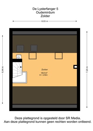 De Lysterfanger 5, 8567 JJ Oudemirdum - Zolder - 2D.jpg