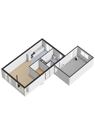 De Keats 4, 9041 EX Berltsum - De Keats 4 - Begane grond - 3D.jpg
