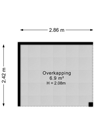 De Keats 4, 9041 EX Berltsum - De Keats 4 - Overkapping - 2D.jpg